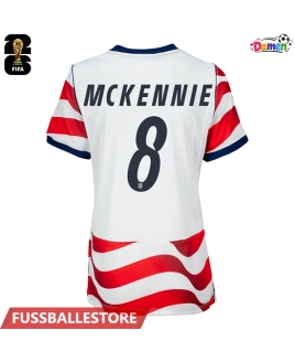 Günstige Vereinigte Staaten Weston McKennie #8 Heimtrikot Damen WM 2026 Kurzarm